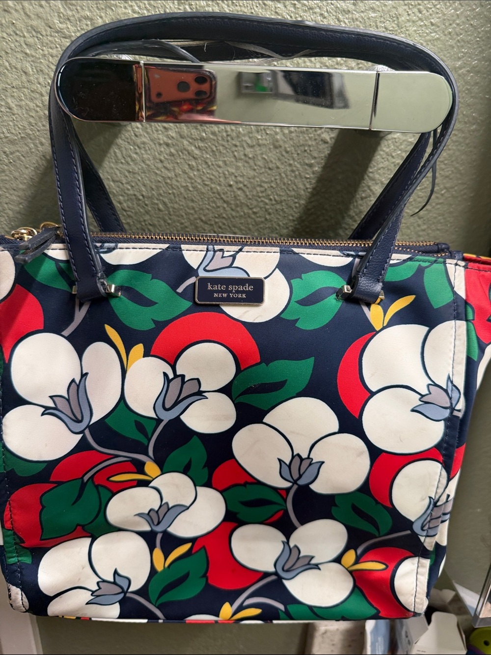 Kate Spade Dawn Breezy Nylon Floral Satchel Purse
